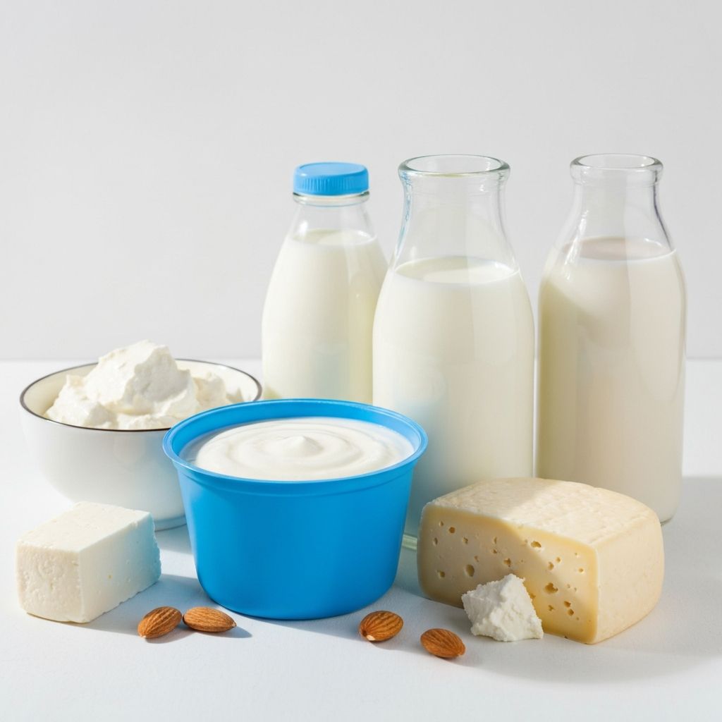 Milchprodukte und Alternativen