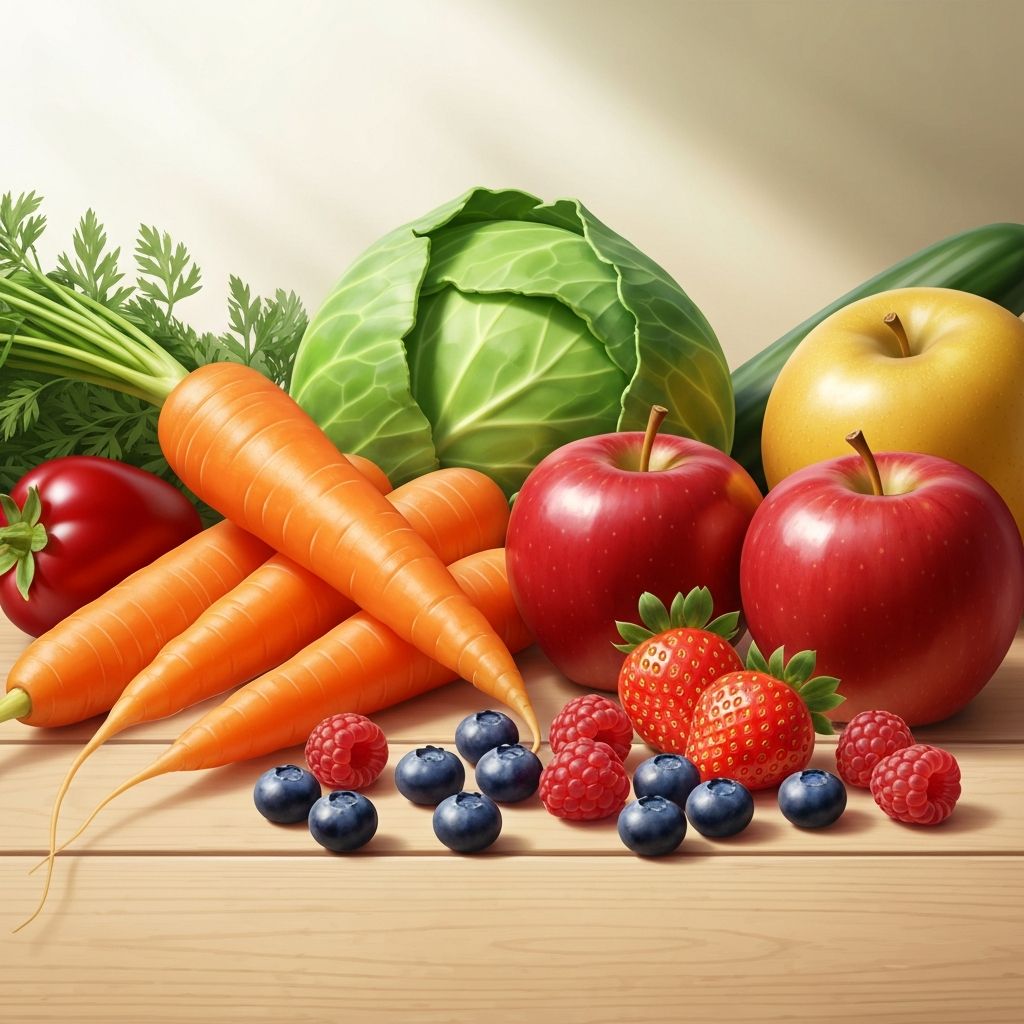 Frisches Gemüse und Obst