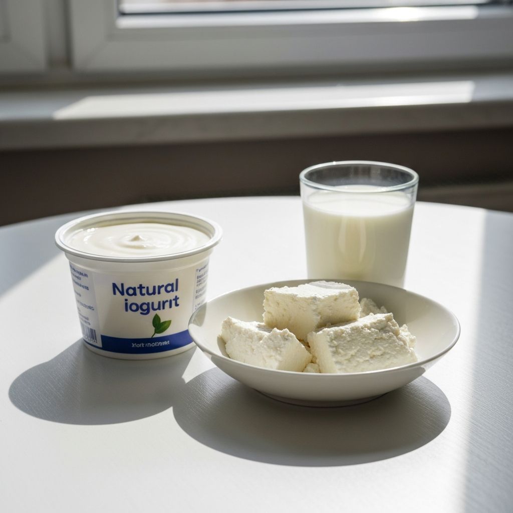 Milchprodukte und natürlicher Joghurt